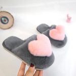 Indoor Comfortable Fur EVA Outsole Round Toe Anti Slip Home Warm Fluffy Plush Flat Slippers For Women Lady