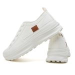 2024 thick-soled canvas shoes women's new 43 large size breathable fashion casual ladies canvas shoes