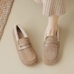 Commuting shoes for women new styles plush single shoes personality shoes women flats