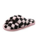 High Quality Women's Home Fur Slippers Warm Fluffy Plush Fuzzy Faux Comfortable Soft Sole Cute  Slipper For Women