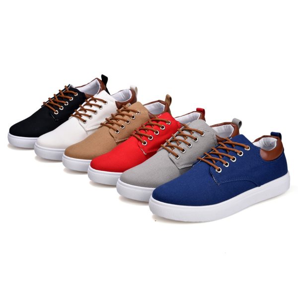 2024 new canvas shoes all-match casual shoes trendy extra-large sneakers