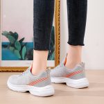 Hollow Flying Woven Women Sports Running Shoes Lightweight Soft Soled Travel Shoes