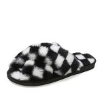 High Quality Women's Home Fur Slippers Warm Fluffy Plush Fuzzy Faux Comfortable Soft Sole Cute  Slipper For Women