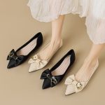 Mature shoes women flats charm gentle shoes for women new styles sexy fashion low heel shoes