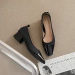 Minimalism commuting single shoes office women's casual shoes daily high heels shoes for women