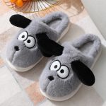 Hot Selling Plush Unisex Warm Indoor Slippers Cute Cartoon Soft Non-Slip Faux Fur Plush Bedroom Slippers For Women