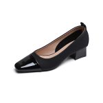 Minimalism commuting single shoes office women's casual shoes daily high heels shoes for women