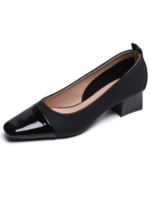 Minimalism commuting single shoes office women's casual shoes daily high heels shoes for women