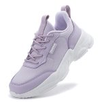 Casual sneakers Trendy Mesh Breathable Thick Bottom Soft Sole  White Sports Shoes For Women