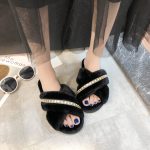 2024 New Fashion Open Toe Anti slip Colored Graffiti Comfortable Home Children's Slippers Plush Women's Slippers