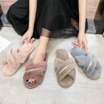 2024 New Fashion Open Toe Anti slip Colored Graffiti Comfortable Home Children's Slippers Plush Women's Slippers