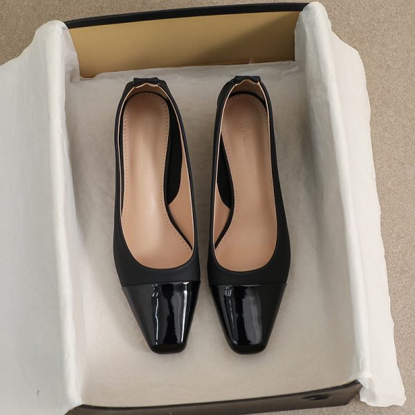 Minimalism commuting single shoes office women's casual shoes daily high heels shoes for women