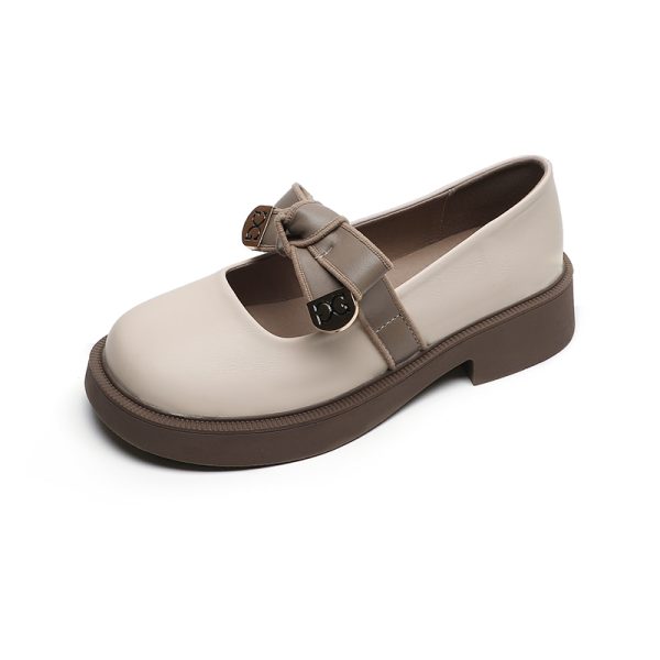 Bowknot round toe single shoes gentle cute women's casual shoes elegant women flats shoes