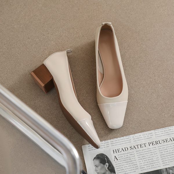 Minimalism commuting single shoes office women's casual shoes daily high heels shoes for women