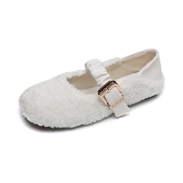 Buckle elegant shoes ladies comfortable daily sinhgle shoes comfortable sweet women flats shoes