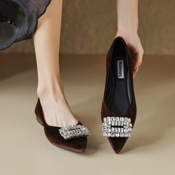 High-end shoes women new styles elegant shoes pointy toe simplicity shoes women flats