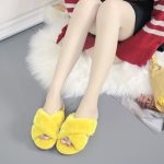 Fashion Children's Plush Slippers Large Slippers Comfortable Cotton Slippers Women's Shoes