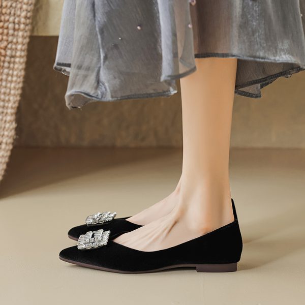 High-end shoes women new styles elegant shoes pointy toe simplicity shoes women flats