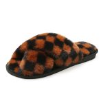 High Quality Women's Home Fur Slippers Warm Fluffy Plush Fuzzy Faux Comfortable Soft Sole Cute  Slipper For Women