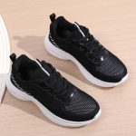 Hollow Flying Woven Women Sports Running Shoes Lightweight Soft Soled Travel Shoes