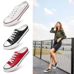 New Product ladies breathable walking shoes cheap low top casual fashion canvas sneakers